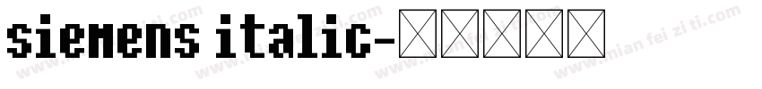 siemens italic字体转换